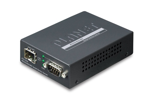 Servidor de Dispositivo Serie RS232/422/485 de 1 Puerto con SFP 100BASE-FX de 1 Puerto