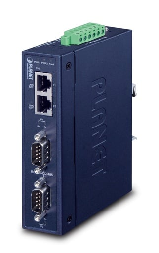 Servidor de Dispositivo Serie Industrial RS232/RS422/RS485 de 2 Puertos Con Aislamiento de Señal de 2KV