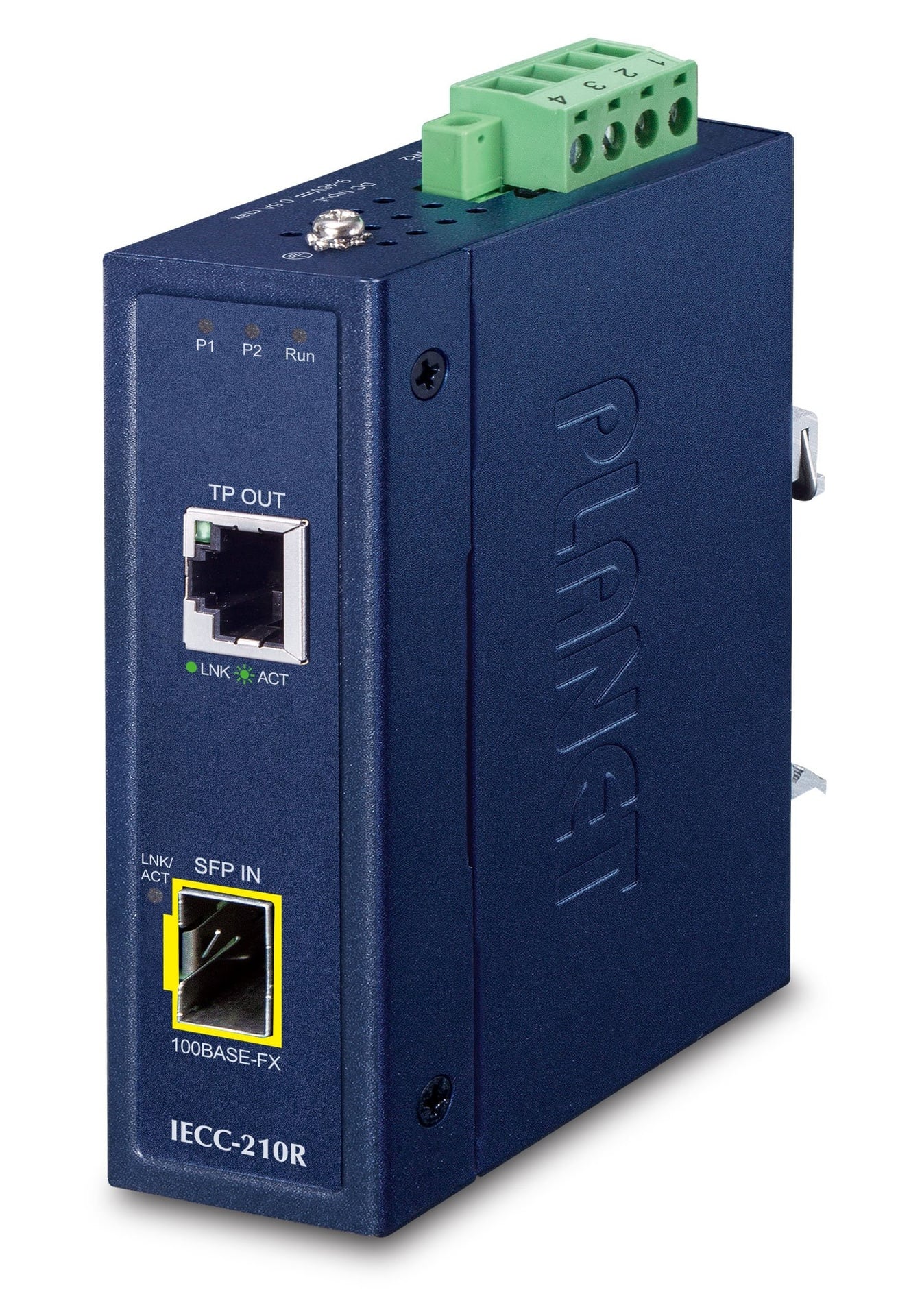 Convertidor de Medios EtherCAT Industrial (Salida RJ45, Entrada SFP)