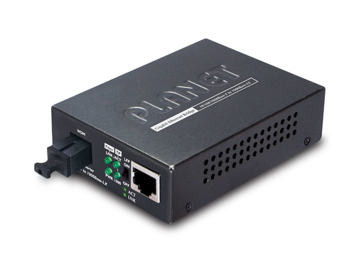 Convertidor de Medios 10/100/1000BASE-T a 1000BASE-LX (WDM) TX:1310nm 20Km