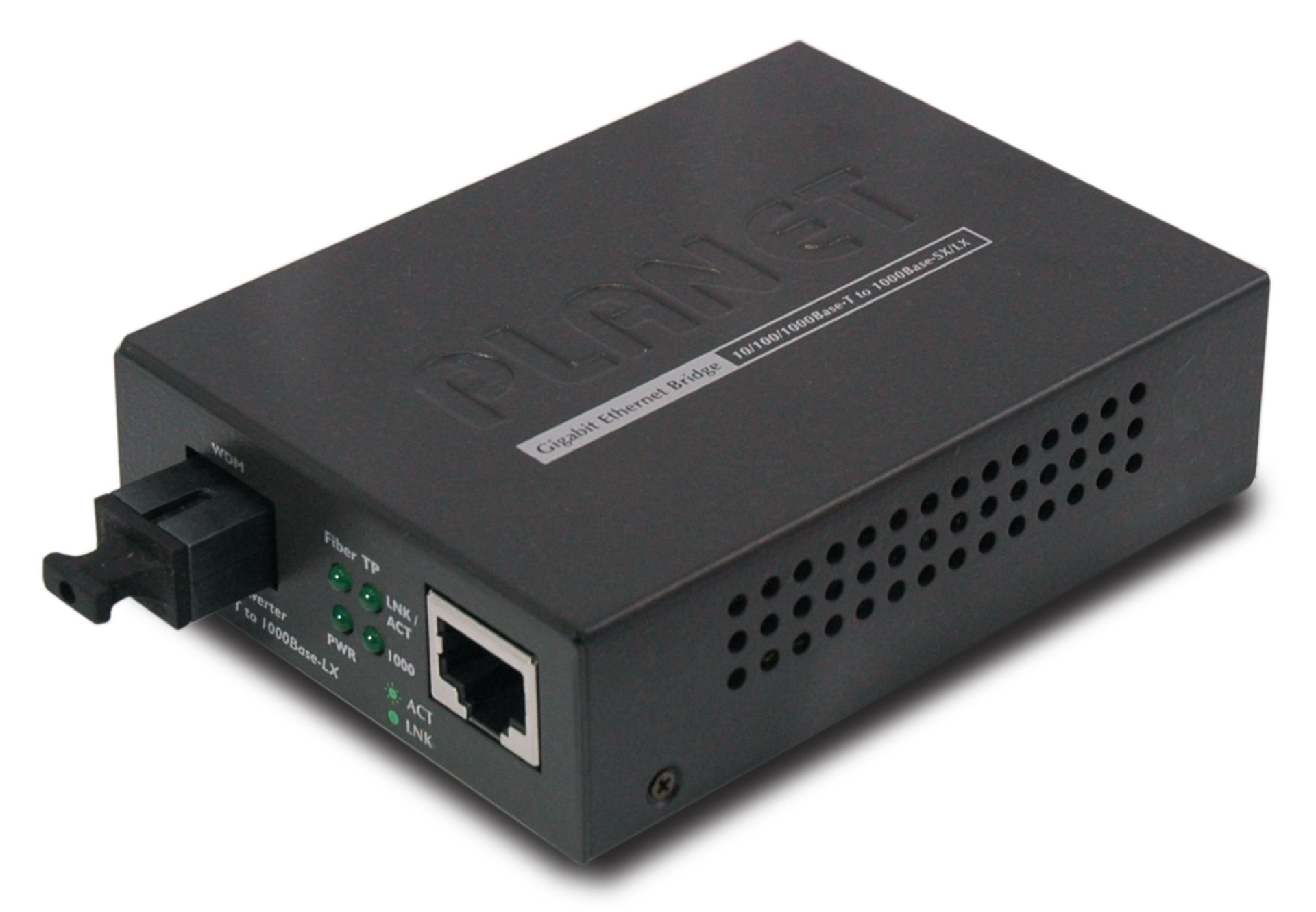 Conversor de Medios 10/100/1000BASE-T a 1000BASE-LX (WDM) TX:1550nm 60Km