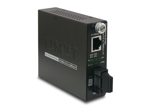 Conversor de medios smart 10/100Base-TX a 100Base-FX (SC, MM) - 2 km