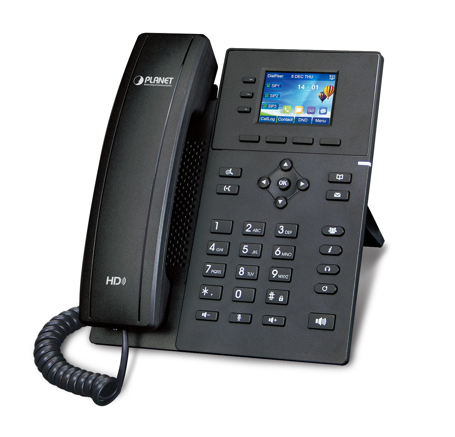 Teléfono IP PoE en color de alta definición (4 líneas)