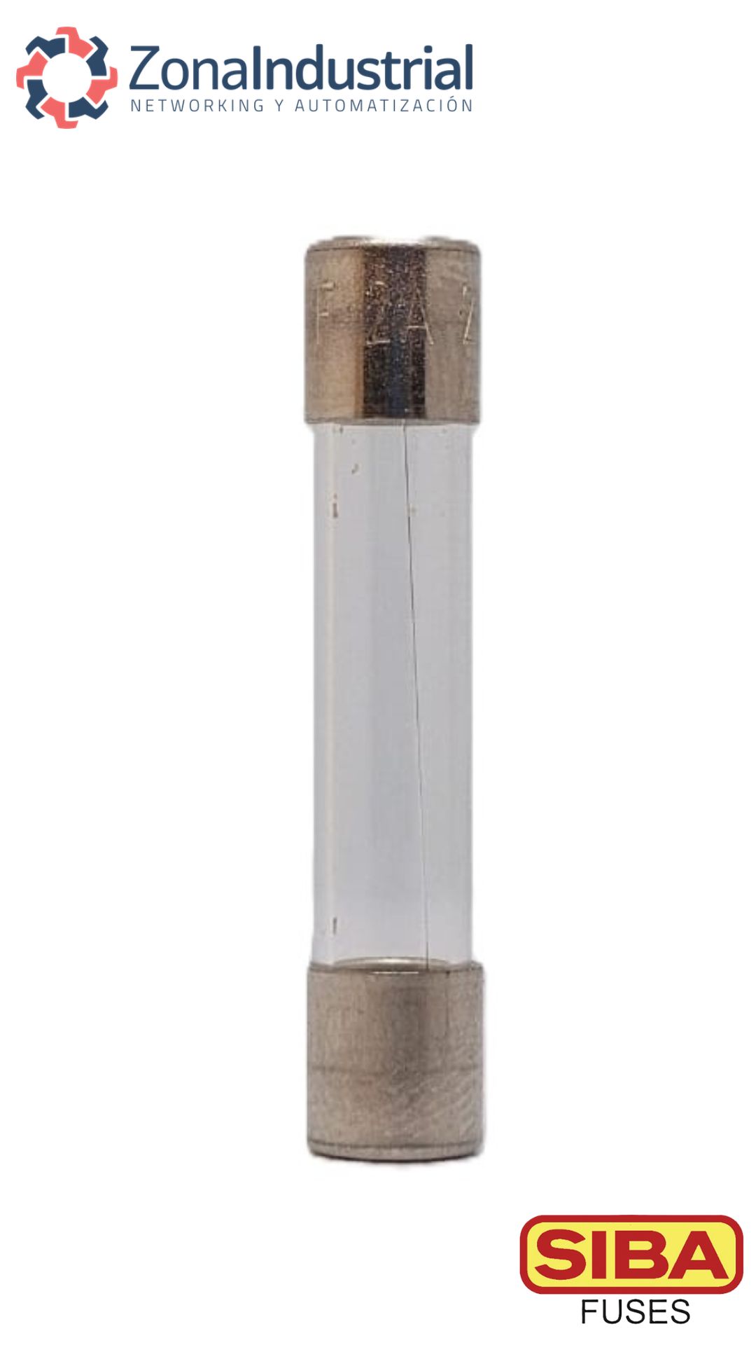 Fusible SIBA 6.3x32mm, vídrio L, 250V ac, curva F (Rápido)