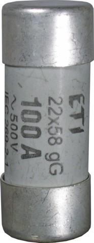 Fusible 22x58 mm; curva gG; marca ETI