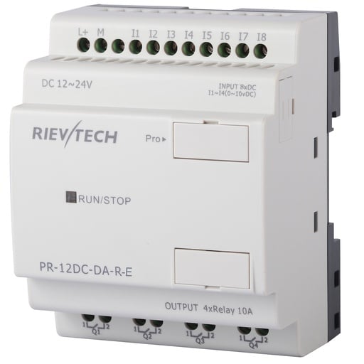 PLC programable DC 8 entradas y 4 salidas RTC Integrado