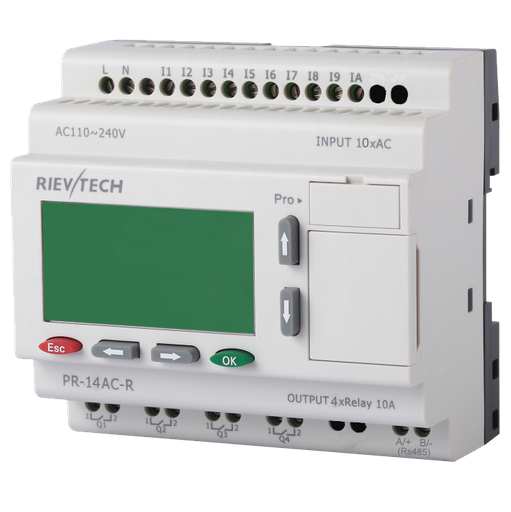 PLC programable AC 10 entradas 4 salidas