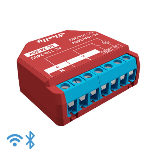 Relé inteligente con medidor de energía operado por WiFi, 1 canal 15A con contactos secos (Descontinuado)