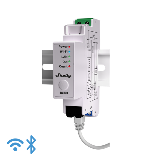 Medidor de energía inteligente 1 o 2 fases con control por contactor con 2 TC 50A