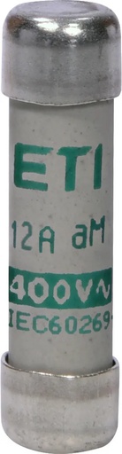 Fusible; medidas 8x32 mm; curva aM (Lenta); 400V max.