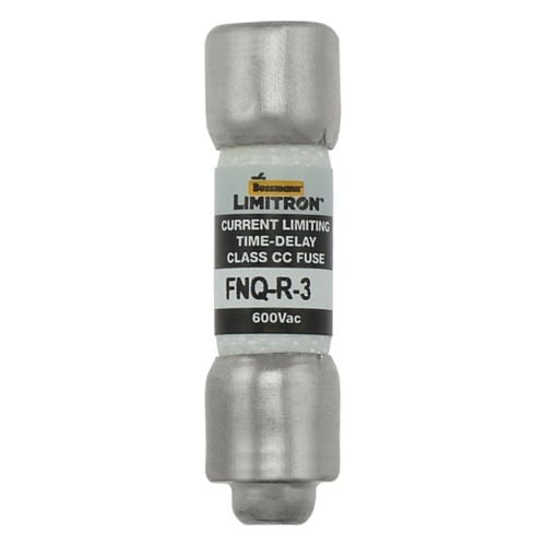 Fusible Bussmann FNQ-R 600V, clase CC, curva lenta, 38.1x10.3 mm