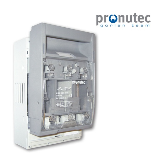 Base desconectable en carga fusibles NH00 160A max; 3 polos, busbar c/ bloqueo (Seccionador fusible)