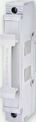 Base portafusible 10/14X85 1Polo 1500V DC 32A max. marca ETI (Europa)