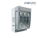 Base portafusible desconectable en carga, 3 polos, para fusibles NH000 125A (Seccionador fusible)