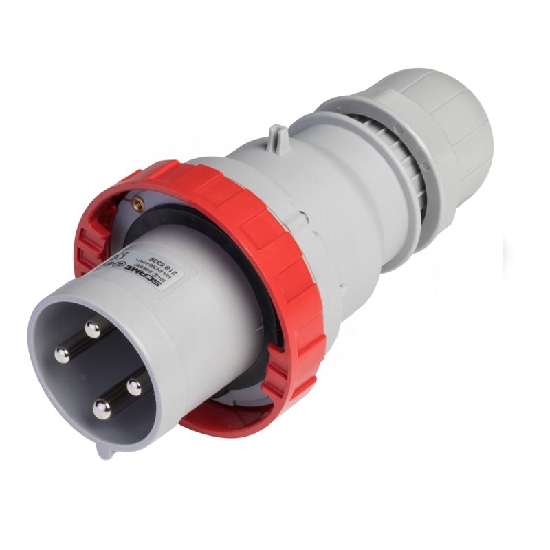 ENCHUFE MACHO VOLANTE 3P+T IP66/IP67 63A 6h, 380-415V