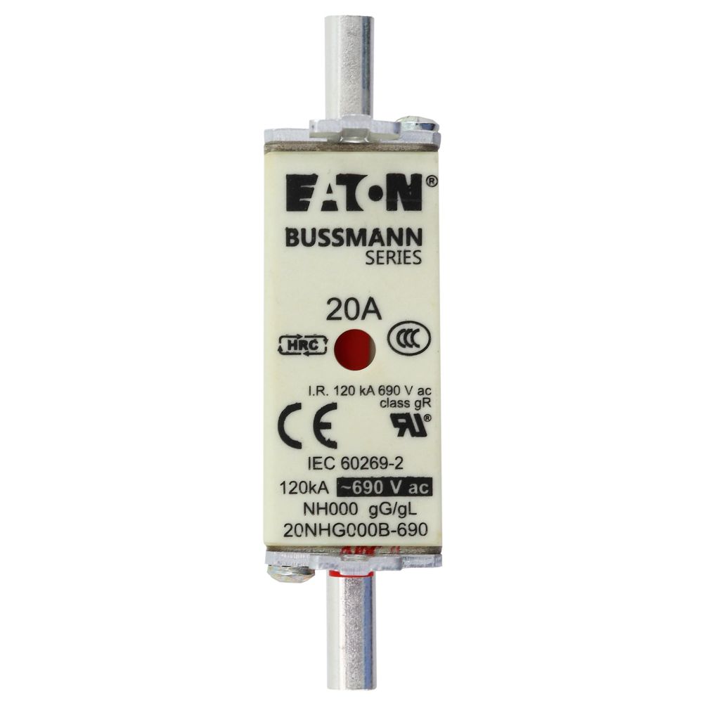 Fusible Bussmann tamaño NH000, 690VAC ,gL/gG, 120kA
