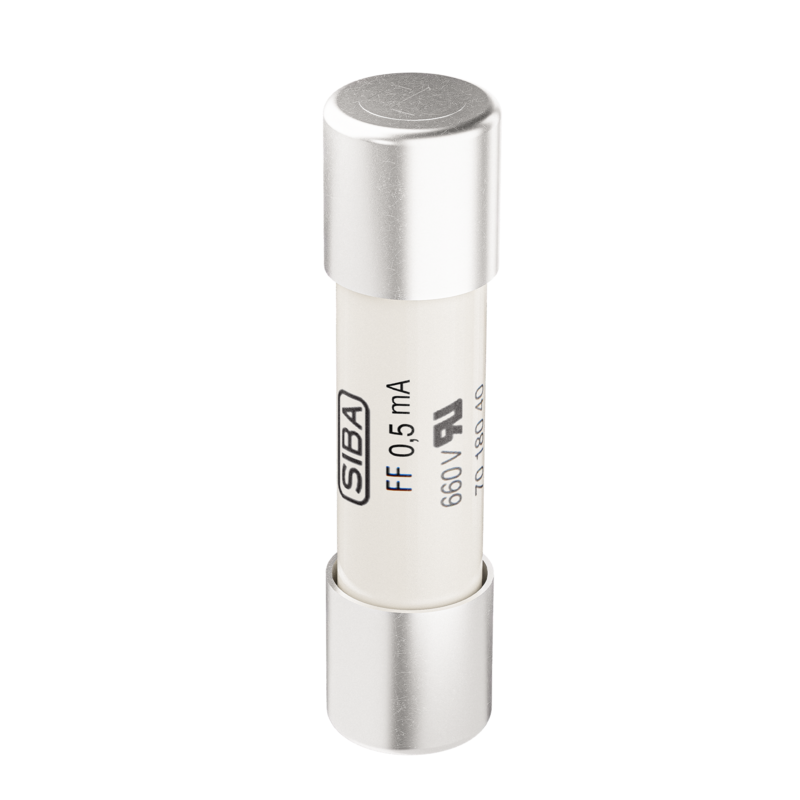 Fusible cerámico SIBA 0,2A 5x20mm, 660V AC/DC max, curva FF (aR)