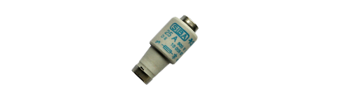 Fusible Diazed tamaño DII, 30A, curva gR, marca SIBA, 500V