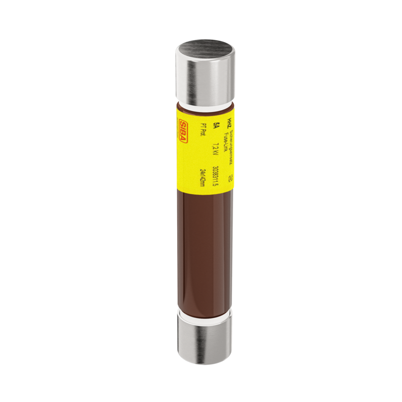 FUSIBLE SIBA HHZ 1A BV 3/7,2kV  24x142mm para transformador de potencial