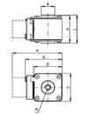 Fusible Ultra rápido (curva aR), 2000A, AC 550 V, formato SQB3 contactos M12