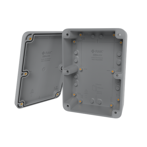 Gabinete gris Unify IP67 180x130x60mm