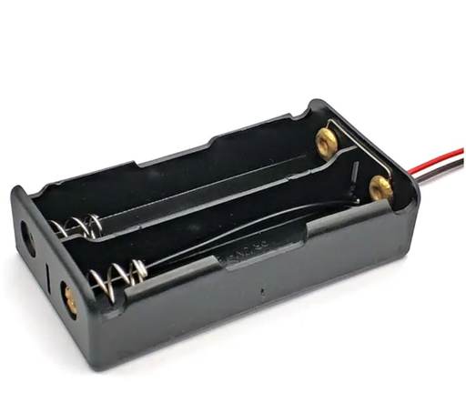 Porta pilas tipo 18650 paralelo de 1 a 2 pilas 3.7VDC