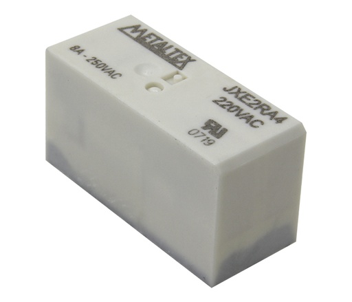 Relé plug-in, 2 contactos reversibles (DPDT), 110 VAC y 220 VAC