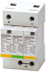 Supresor de transientes Tipo 2 SURGYS 1500VDC fotovoltaico