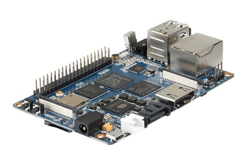 Tarjeta Banana PI BPI-M3 CPU Allwinner 83T, 32 Bit Cortex™ A7 Octa-Core