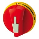 Mando frontal-lateral derecho S00 de 16...80A rojo IP65