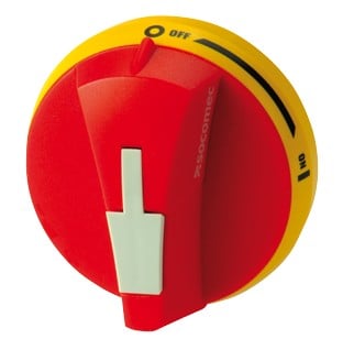 Mando frontal-lateral derecho S00 de 16...80A rojo IP65