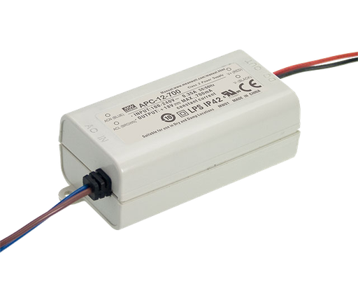 Driver LED plástico corriente 12W APC-12