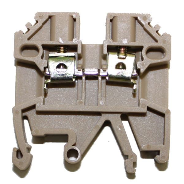 Bornera riel din 2.5mm² 26A con tornillo de fijación Serie M
