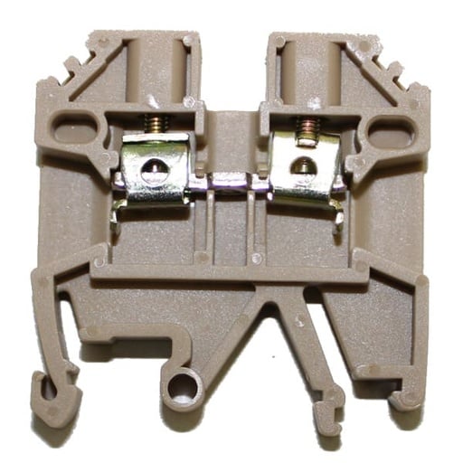 Bornera riel din 2.5mm² 26A con tornillo de fijación Serie M