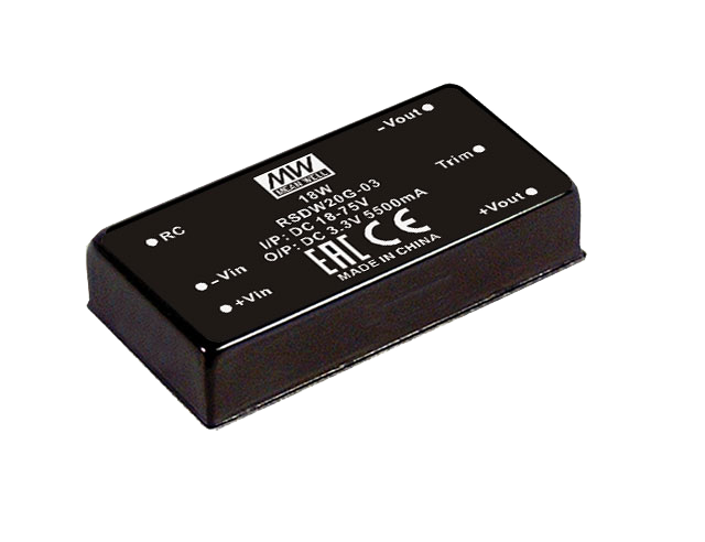 Conversor DC-DC módulo DIP ferroviario 20W RSD-RDDW20
