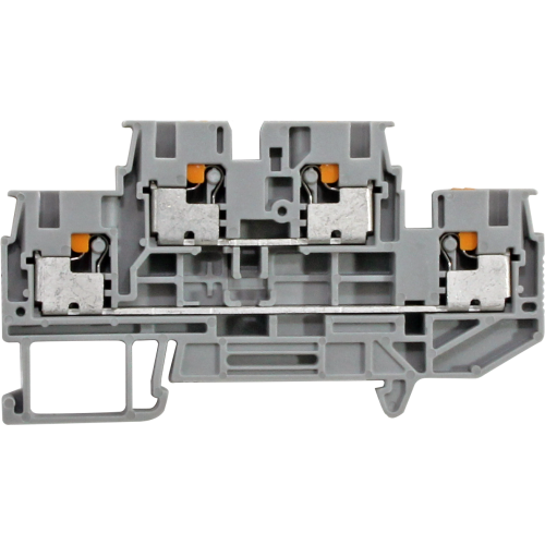 Bornera riel din 4mm² 32A libre mantenimiento Push-in BP4