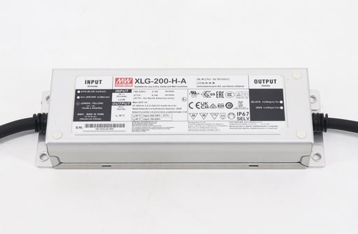 Driver LED metal de potencia PFC 200W XLG-200