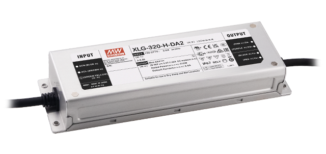 Driver LED metal de potencia DALI-2 PFC 320W XLG-320-DA2