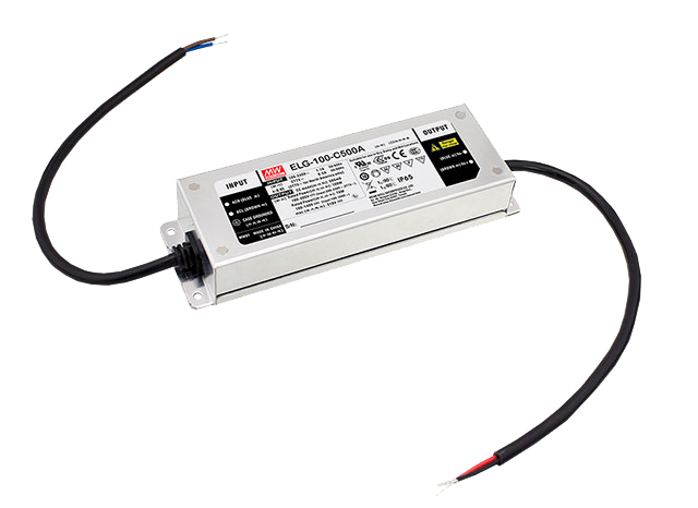 Driver LED carcasa metálica corriente PFC opcional DALI 100W ELG-100-C