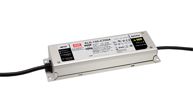 Driver LED carcasa metálica corriente PFC opcional DALI150W ELG-150-C