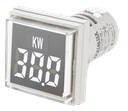 Indicador Digital Potencia Instantánea KW, 220/380VCA, 22mm, cuadrado, color Blanco