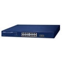 Switch Web Smart Ethernet de 16 Puertos 10/100/1000T 802.3at PoE + 2 Puertos 1000X SFP
