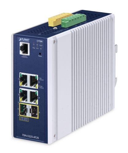 Switch Ethernet TSN Administrado SFP Industrial L2+ de 4 Puertos 10/100/1000T + 2 Puertos 1G/2.5G