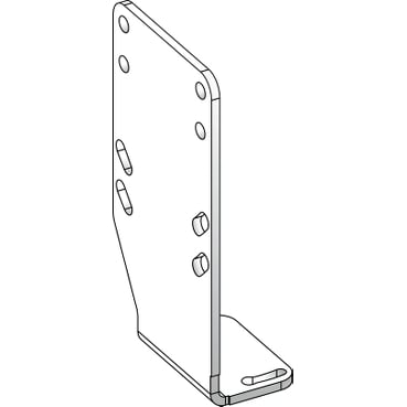 Fixing bracket, accessory for sensor, XUK, metal, for XUL substitution