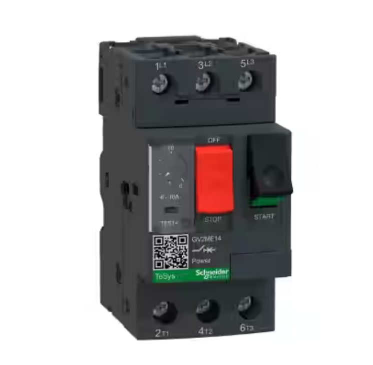 Guardamotor magnetotérmico mando por pulsador 3 polos - 6…10A