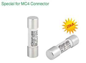 Fusible 10A, curva gPV, DC 1500V 10x38mm marca AITE Fuse