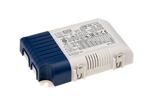 Driver LED plástico corriente PFC opcional DALI DALI-2 de 25W LCM-25