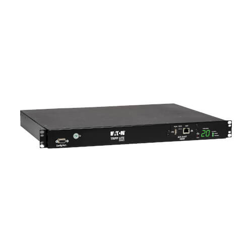 PDU Monofásico Controlable con Switch de Transferencia Automática 3.8kW, 2 Entradas C20 de 200V ~ 240V, 8 Tomacorrientes