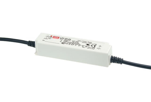 Driver LED plástico voltaje PFC IP67 25W LPF-25