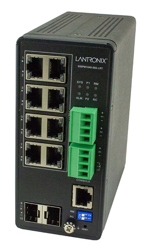 Managed Hardened PoE++ Switch (8) 10/100/1000Base-T PoE++ Ports + (2) 100/1000Base-X SFP Slot